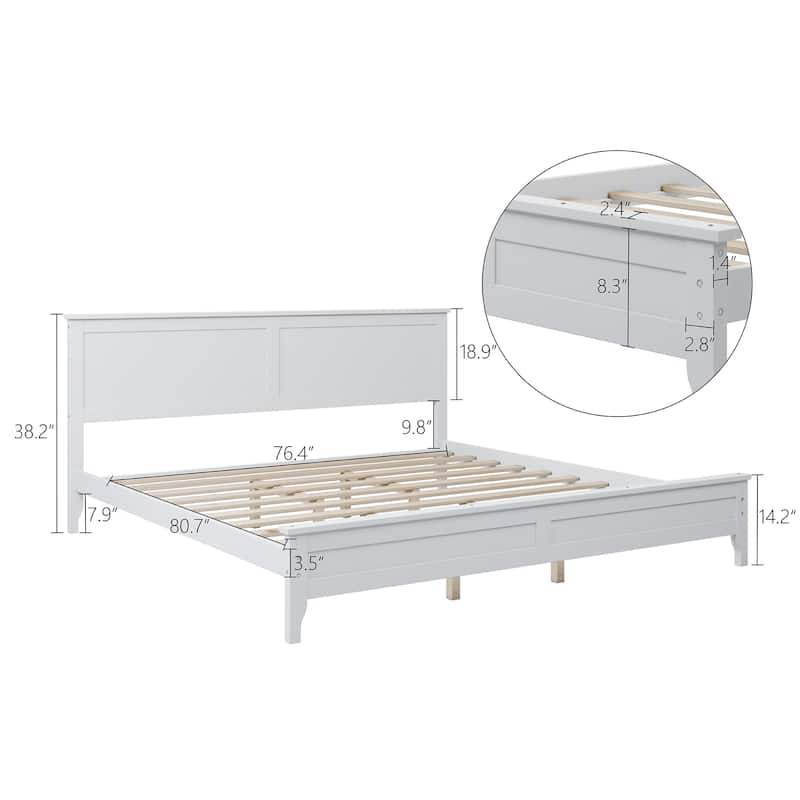 Solid Wood Platform Bed