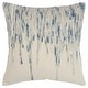 preview thumbnail 15 of 17, Rizzy Home Abstract Throw Pillow, 20x20 Cover Only - Natural/Blue