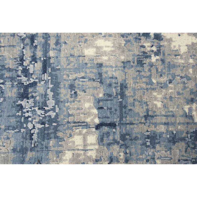 Alora Decor Radiant Abstract Distressed Wool Blend Rug
