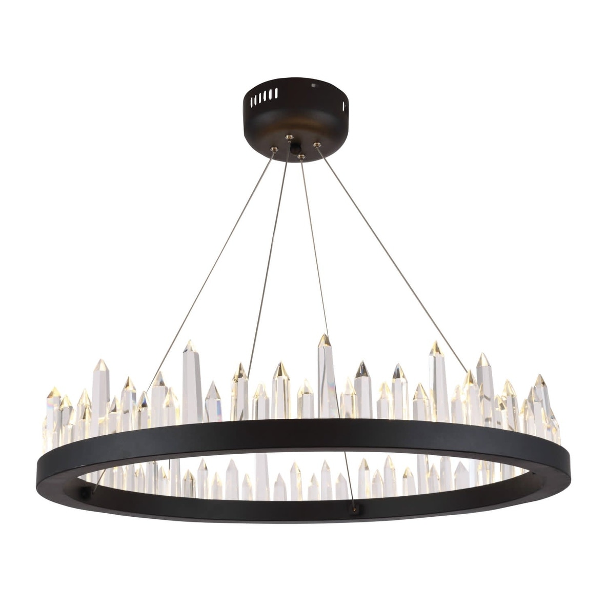 Elegant Lighting Malta 26" Wide Integrated LED Ring Chandelier