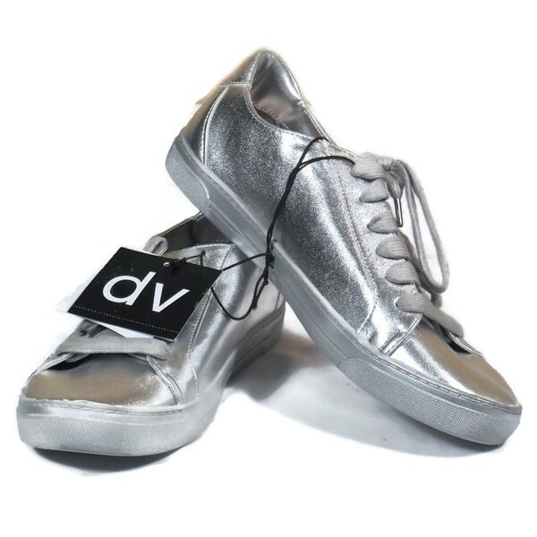 metallic tennis shoes