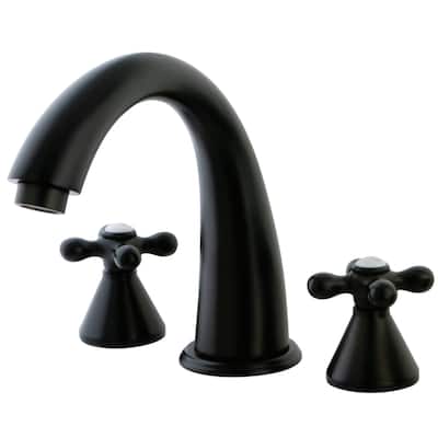 Kingston Brass Naples Widespread Deck Mounted Roman Tub Filler with
