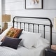 preview thumbnail 6 of 27, Giselle Antique Dark Bronze Iron Metal Bed by iNSPIRE Q Classic