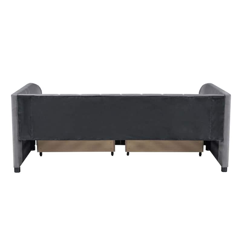 Twin Size Daybed with Ergonomic Design Backrest