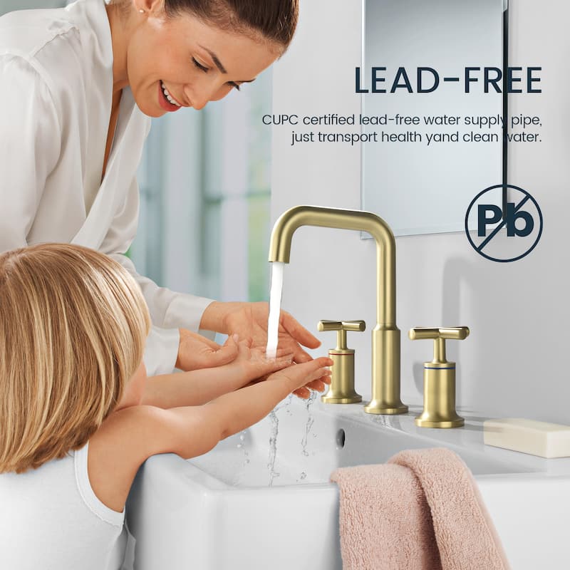 Widespread Bathroom Sink Faucet Double Handle Bathroom Sink Faucet