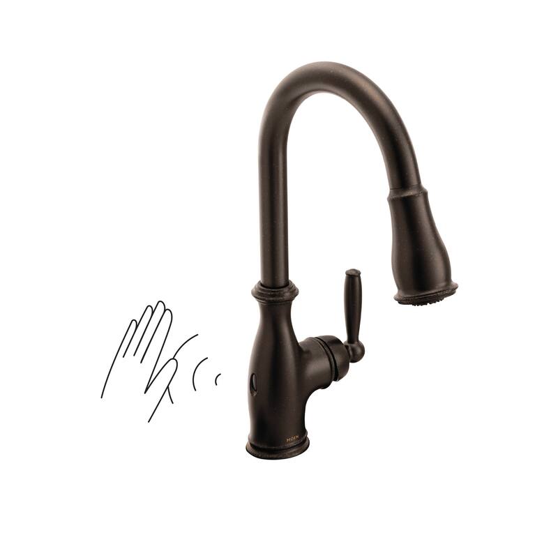 Moen Brantford 1.5 GPM Single Hole Pull Down Kitchen Faucet with