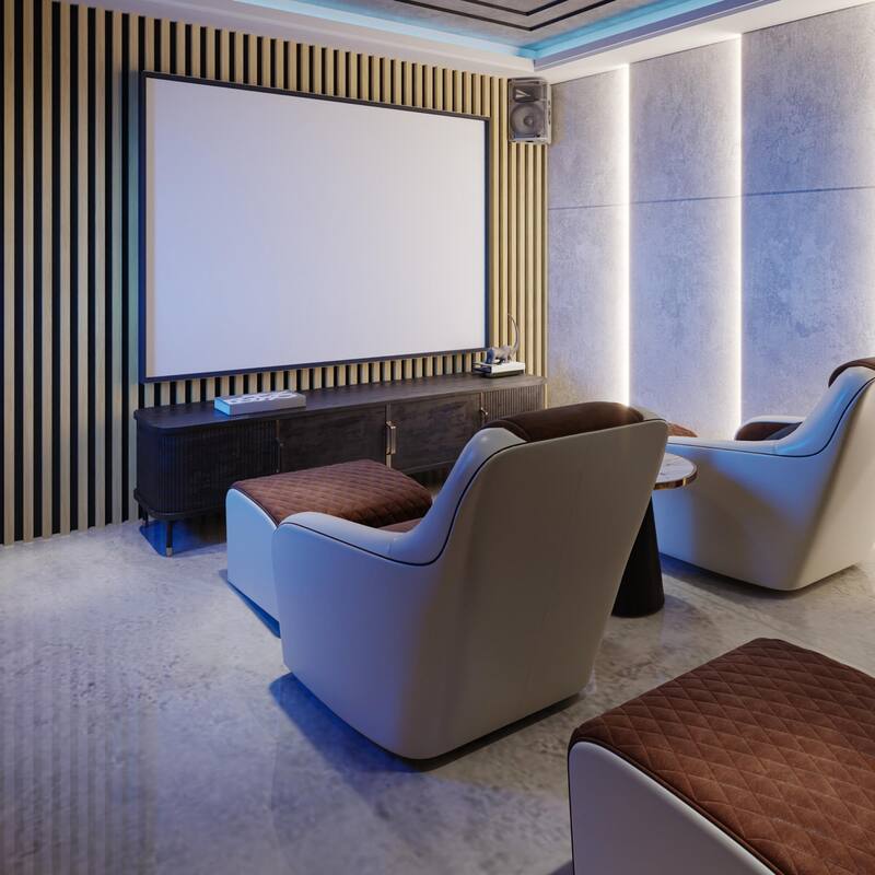 4 Panels 93"x12" MDF Slat 3D Wall Paneling Cover 31 Sq.Ft. - N/A