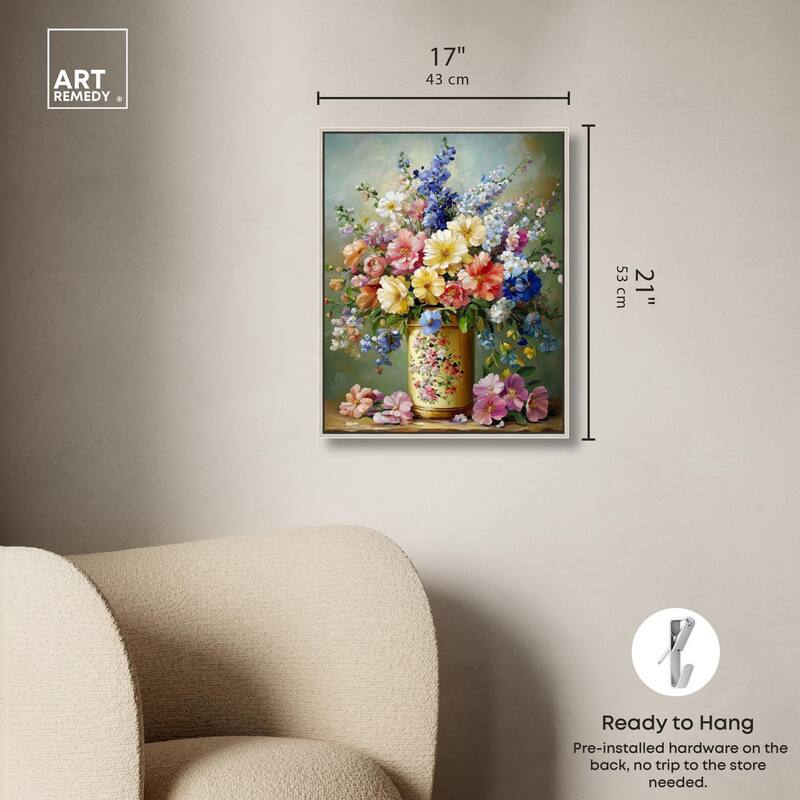 Chromatic Corolla Canvas by Art Remedy