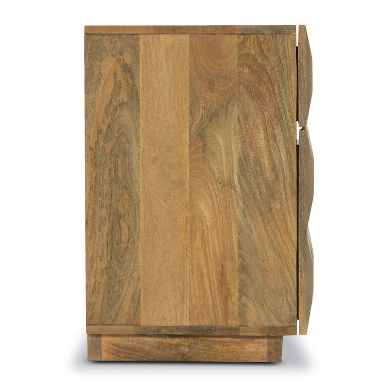 Poly & Bark Mango Wood Laso Nightstand