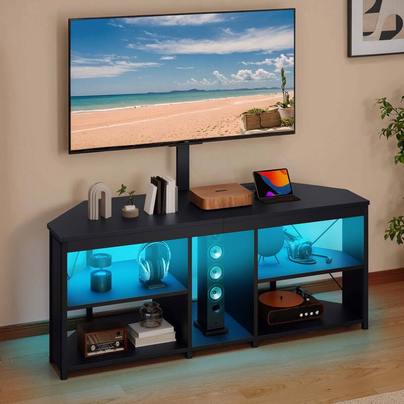 Moasis LED TV Stand with Mount for 32-70 inch TVs
