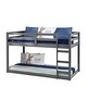 preview thumbnail 3 of 8, Twin Loft Bed with Built-in Ladder and Safety Guardrail,Kids Bed Design