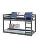 preview thumbnail 5 of 5, Twin Loft Bed with Ladder & Safety Guaranteed, Grey
