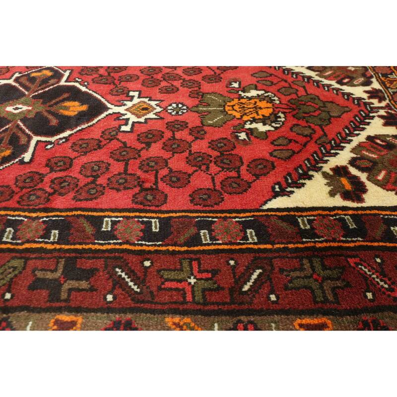 ECARPETGALLERY Hand-knotted Andelz Red Wool Rug - 3'2 x 5'0
