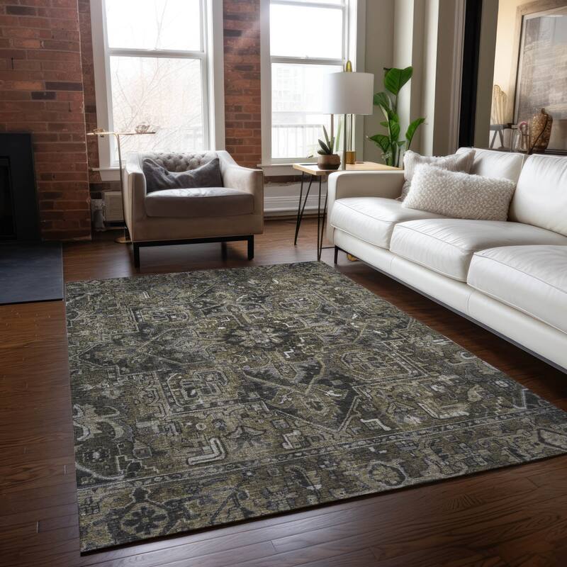 Caso Oriental Weather Resistant Refined Traditional Outdoor Rug