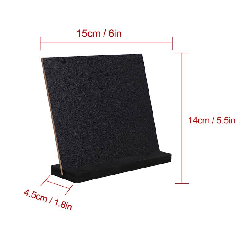 Wood Mini Chalkboard Sign w Easel Stand for Weddings Double Side Sign - Black