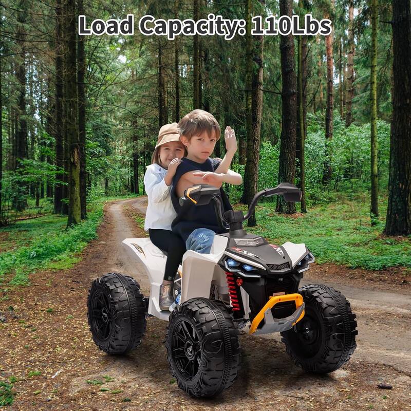 2-Seater Kids Ride-On ATV, 24V Electric Quad 4 Wheeler with 800W Motors