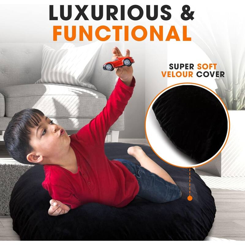 Cheer Collection Shredded Memory Foam Floor Pillow