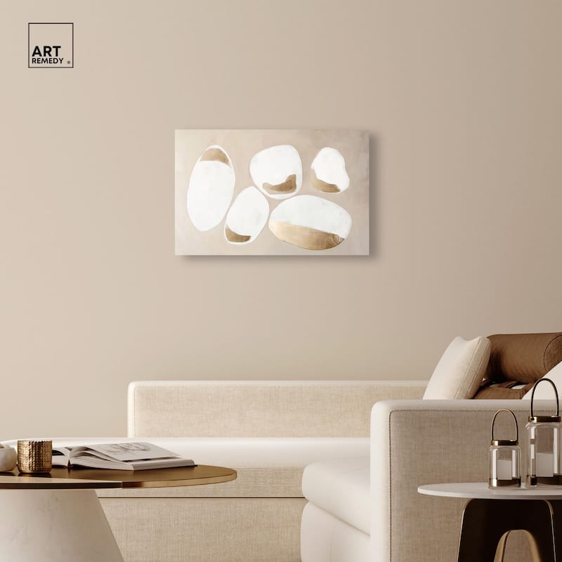 Gilded Cairn II Canvas by Art Remedy, Gallery Wrapped
