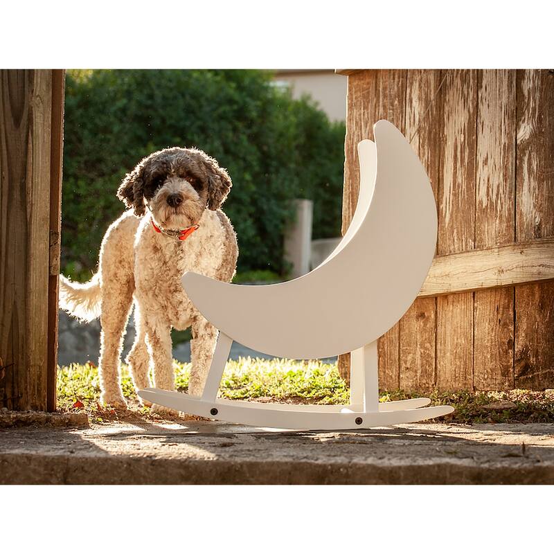 Milk Street Crescent Moon Rocker - White