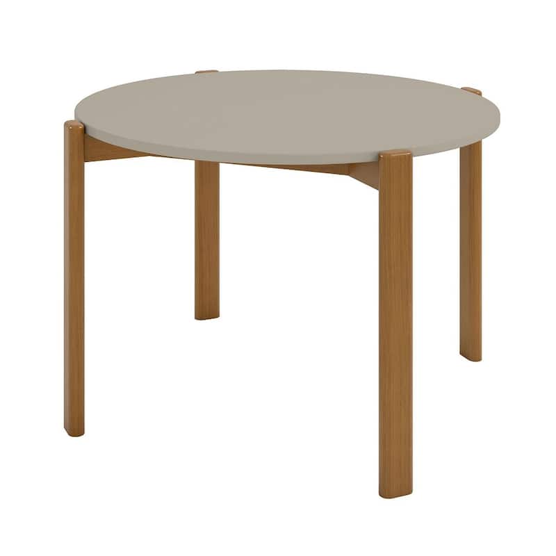 Manhattan Comfort Mid Century Modern Gales Round 46.54 Dining Table - Greige