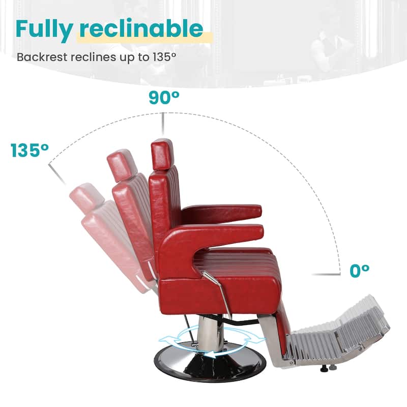Heavy Duty Hydraulic Barber Chair Salon Chairs for Hair Stylist