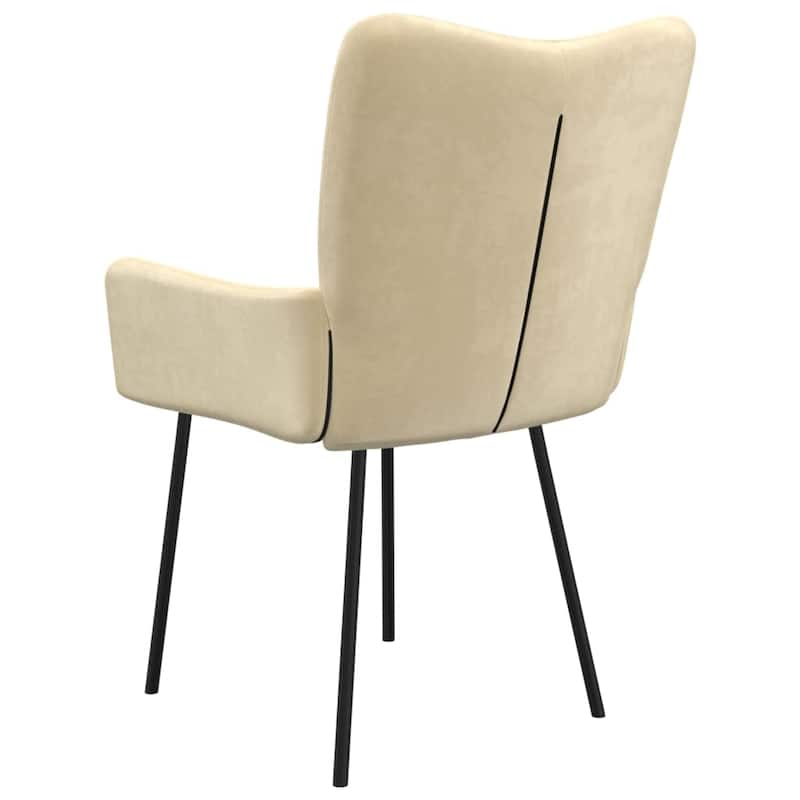 vidaXL Dining Chairs 2 Pcs Leisure Accent Armchair for Living Room Velvet - 21.7" x 22.4" x 32.1"
