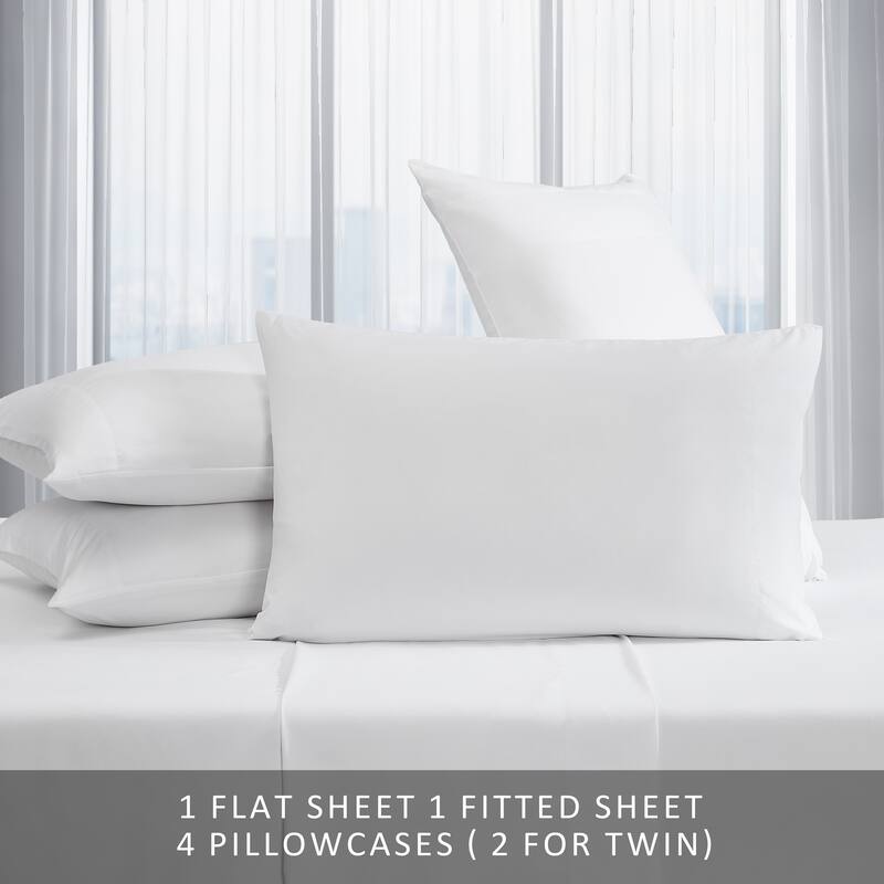 Kenneth Cole Solution Recyled Polyester Solid Bonus Sheet Set