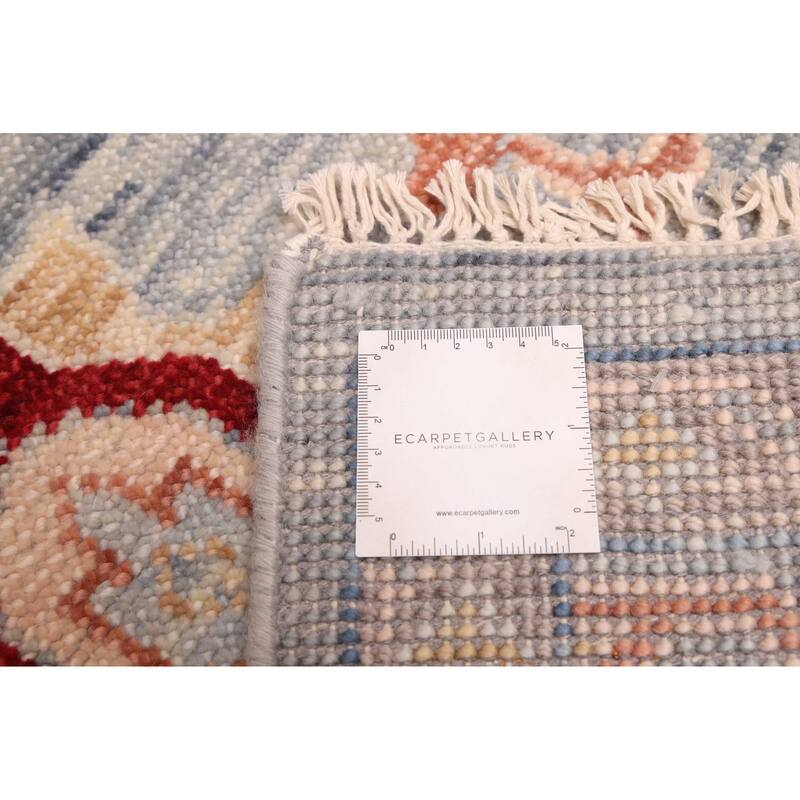 ECARPETGALLERY Hand-knotted Modern Oushak Grey Wool Rug - 8'0 x 10'3