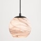 preview thumbnail 4 of 9, Vaxcel Lighting P0407 Milano 6" Wide Mini Pendant with Marble Glass