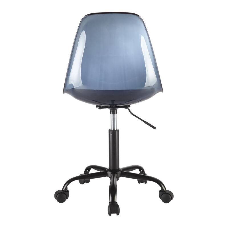 Urban Lifestyle Armless Acrylic Rolling Adjustable Office Chair