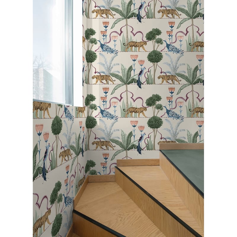 NuWallpaper Laos Taupe Peel and Stick Wallpaper