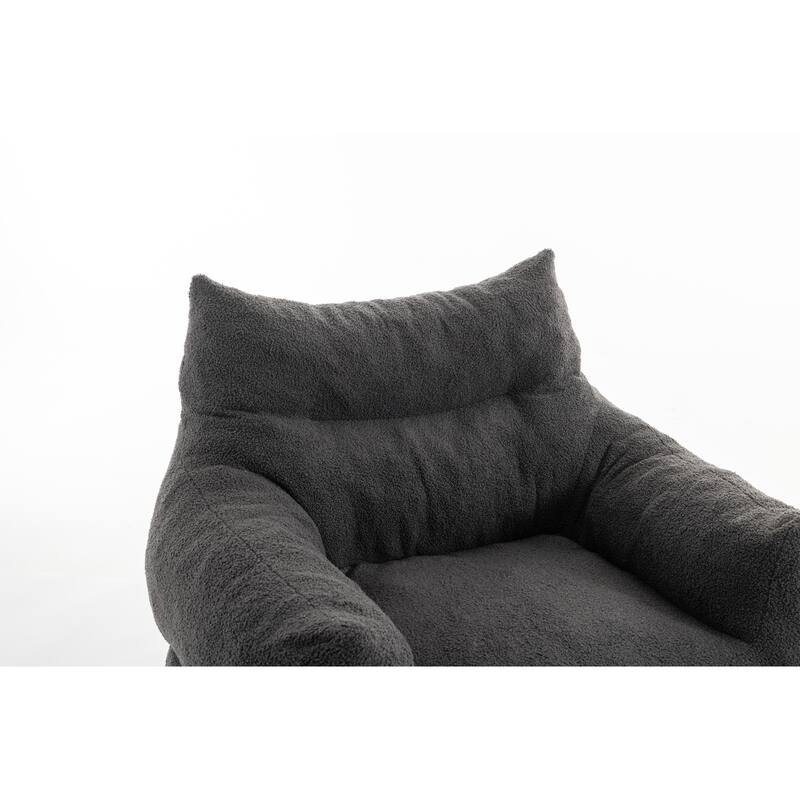 Modern 37" Upholstered Chaise Loungel Chair with High Quality Memory Sponge Filled
