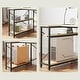 preview thumbnail 44 of 113, Small L Shaped Desk with Storage Shelves Corner Computer Desk