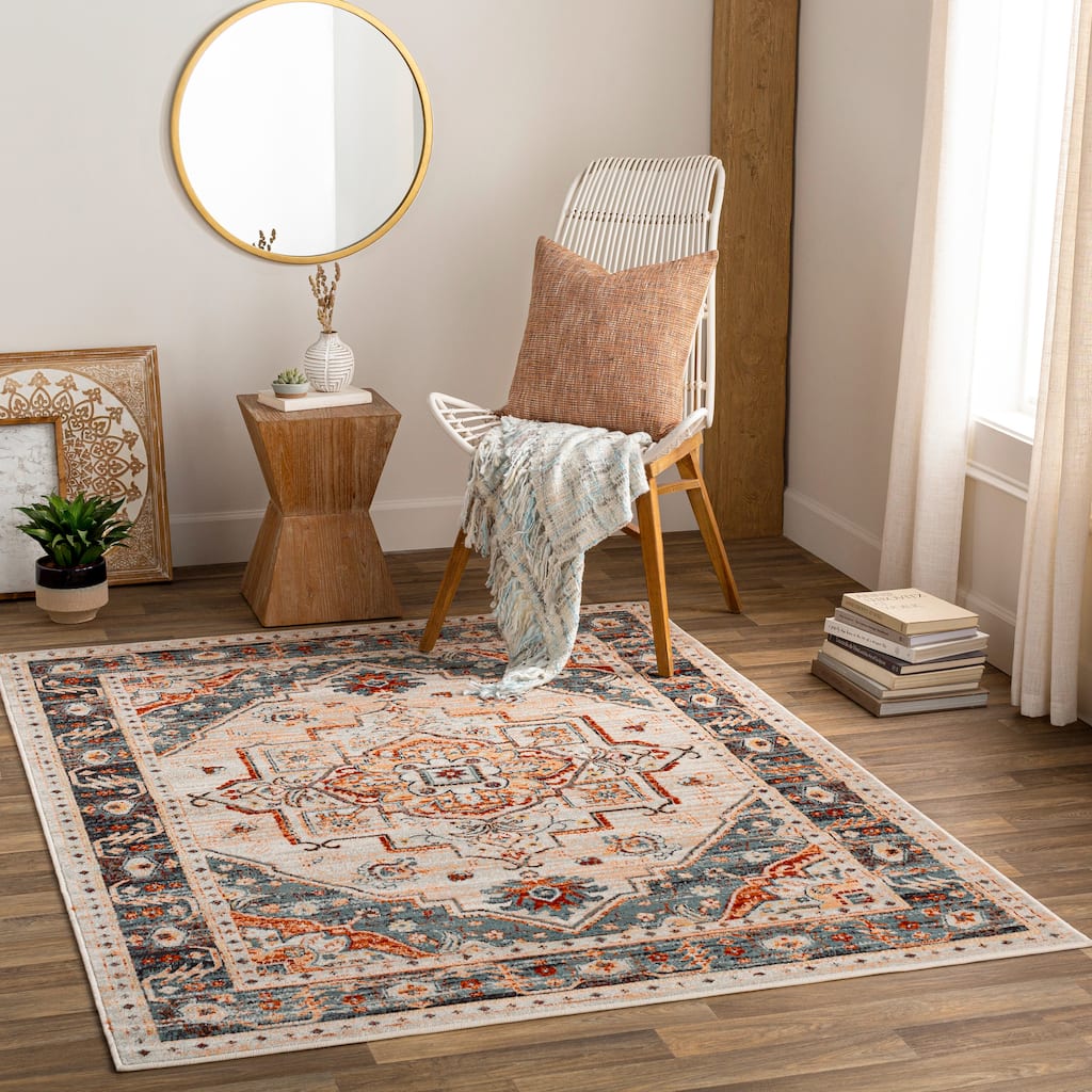 Artistic Weavers Redondo Indoor/ Outdoor Traditional Vintage Medallion Area Rug