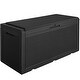 100 Gallon Large Resin Deck Box Waterproof Outdoor Indoor Storage Box ...