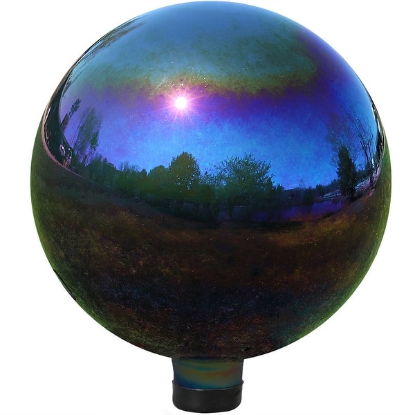 Shop Sunnydaze Mirrored Garden 10 Glass Gazing Ball Yard Decor