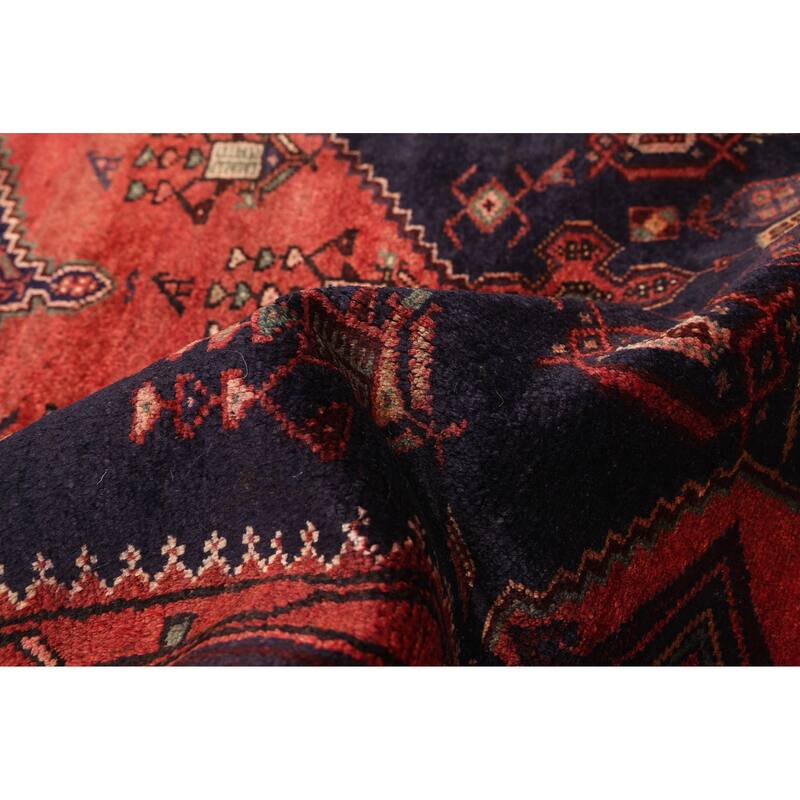 ECARPETGALLERY Hand-knotted Andelz Dark Navy, Red Wool Rug - 3'5 x 6'3