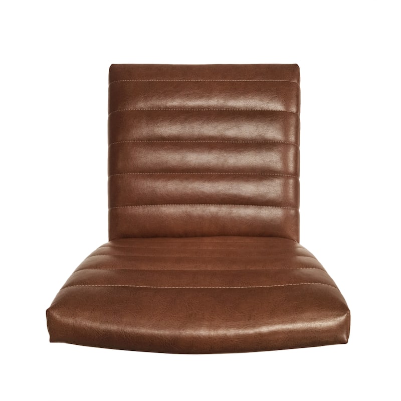 Roomfitters Upholstered Dining Chairs with Rubber Legs, Set of 2, Stylish and Comfortable Design, Brown Finish