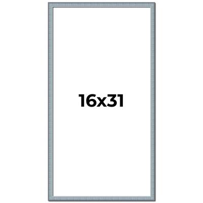 16x31 Frame Rustic Sky Blue Solid Wood Picture Frame | 0.75 Inch
