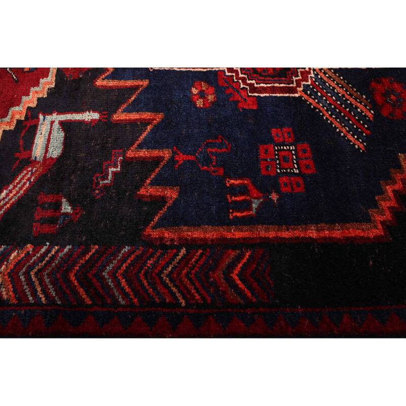 ECARPETGALLERY Hand-knotted Konya Anatolian Black, Red Wool Rug - 4'6 x 10'9