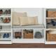 Porch & Den Southbrook 3-cube Storage Bench w/ Grey Cushion