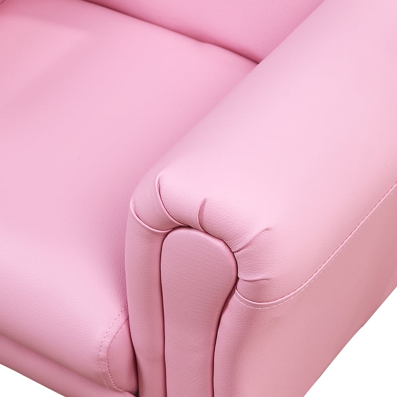Qaba Kids Sofa Chair with Matching Ottoman for 18 to 36 Months