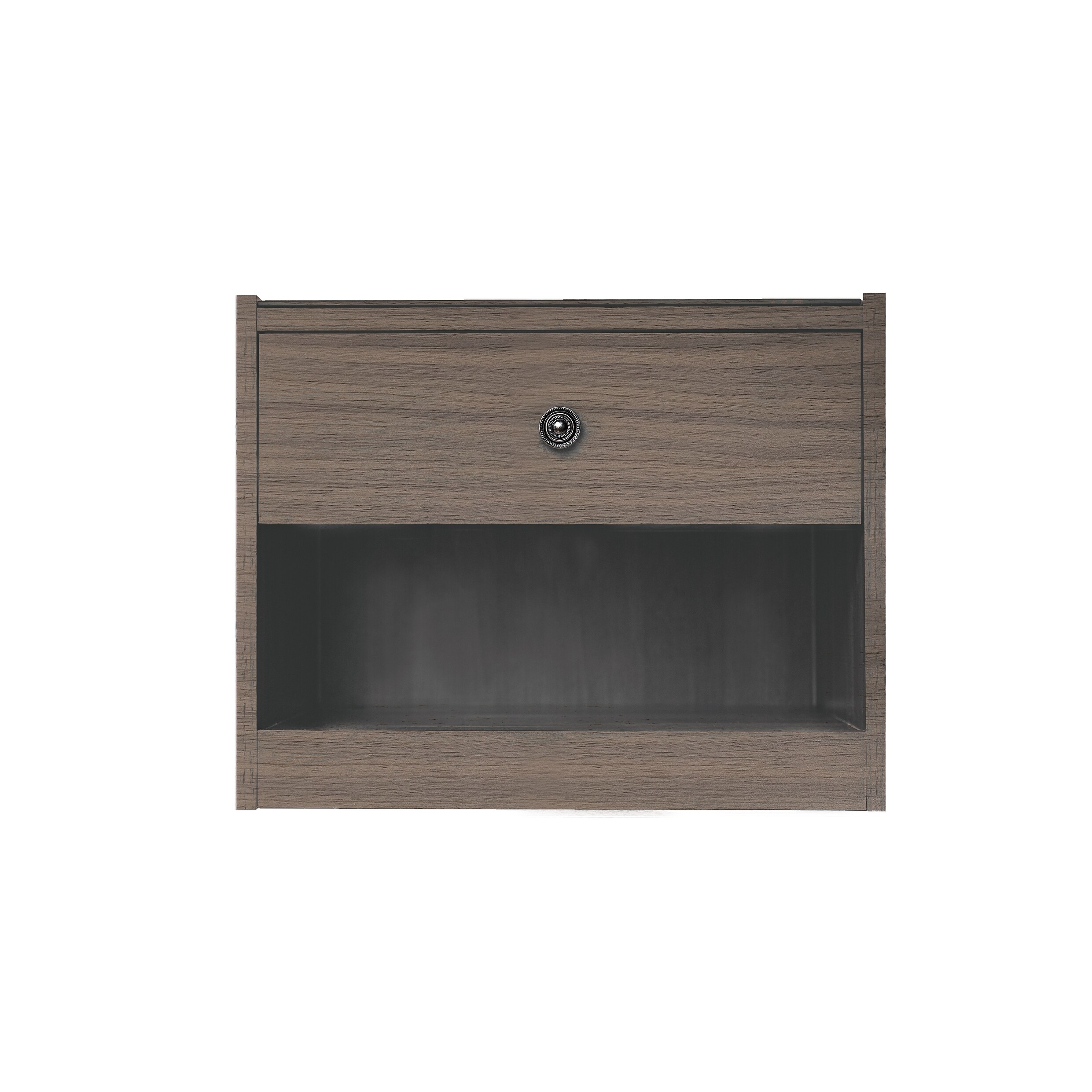 Dark Grey Wooden Texture Bedside Tables Nightstand Living Room