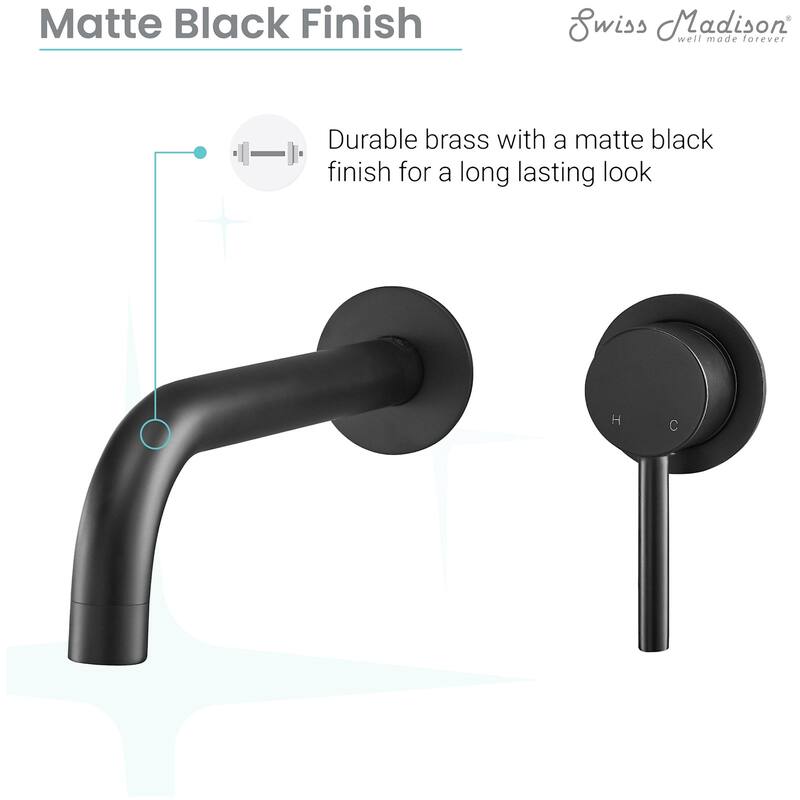 Swiss Madison SM-BF65 Ivy Single-Handle Wall Mount Bathroom Faucet