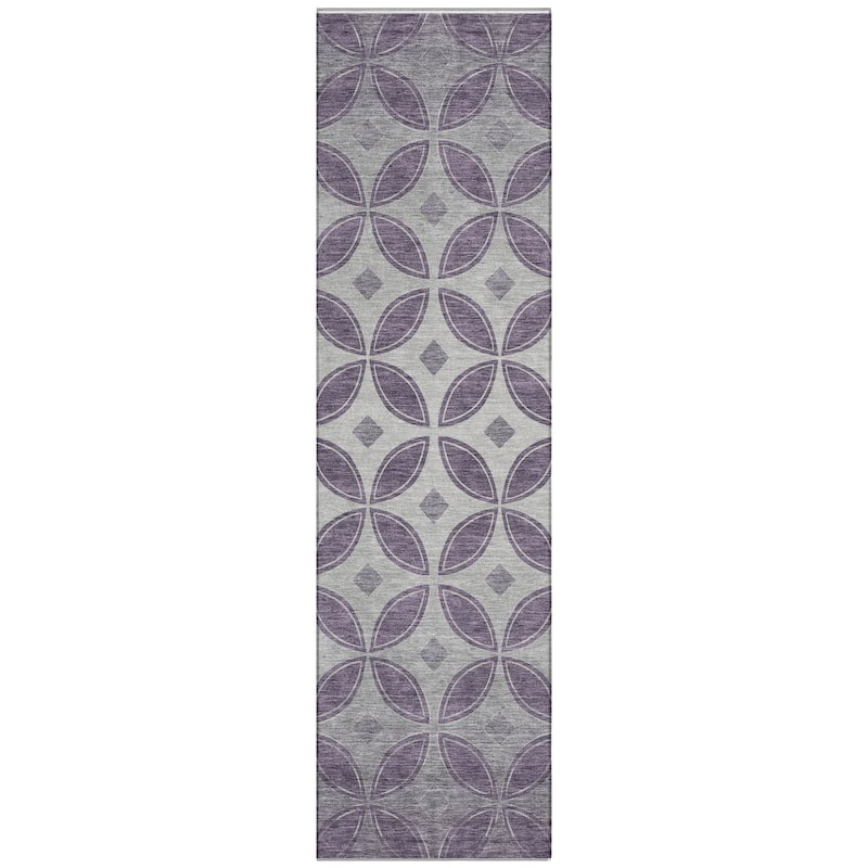 Machine Washable Indoor/ Outdoor Modern Gia Chantille Rug