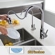 preview thumbnail 15 of 27, WOWOW Single Handle Pull Down Kitchen Faucet with Water Filter Faucet