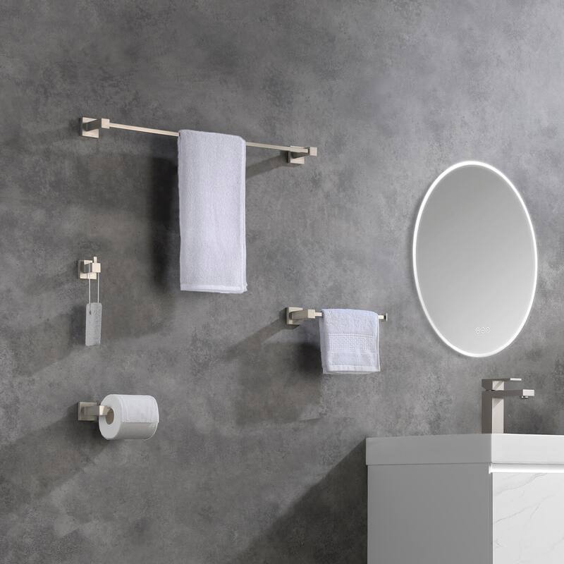Cube 4 Piece Bathroom Hardware Set