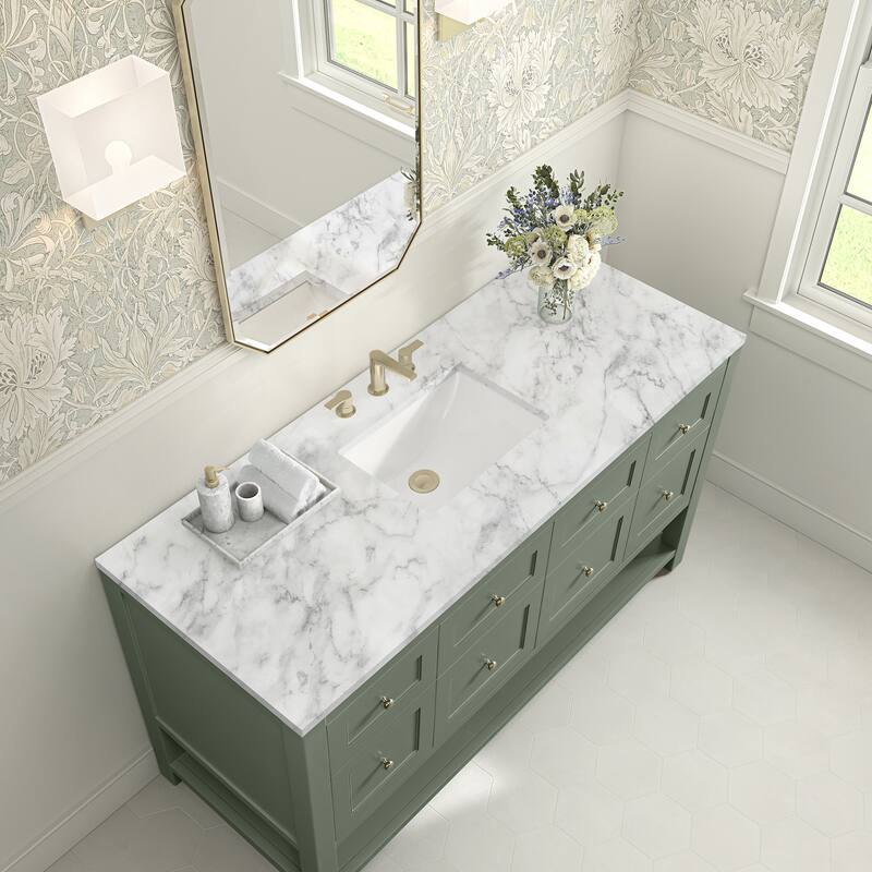 James Martin Vanities 330-V60S-3CAR Breckenridge 60" Free Standing