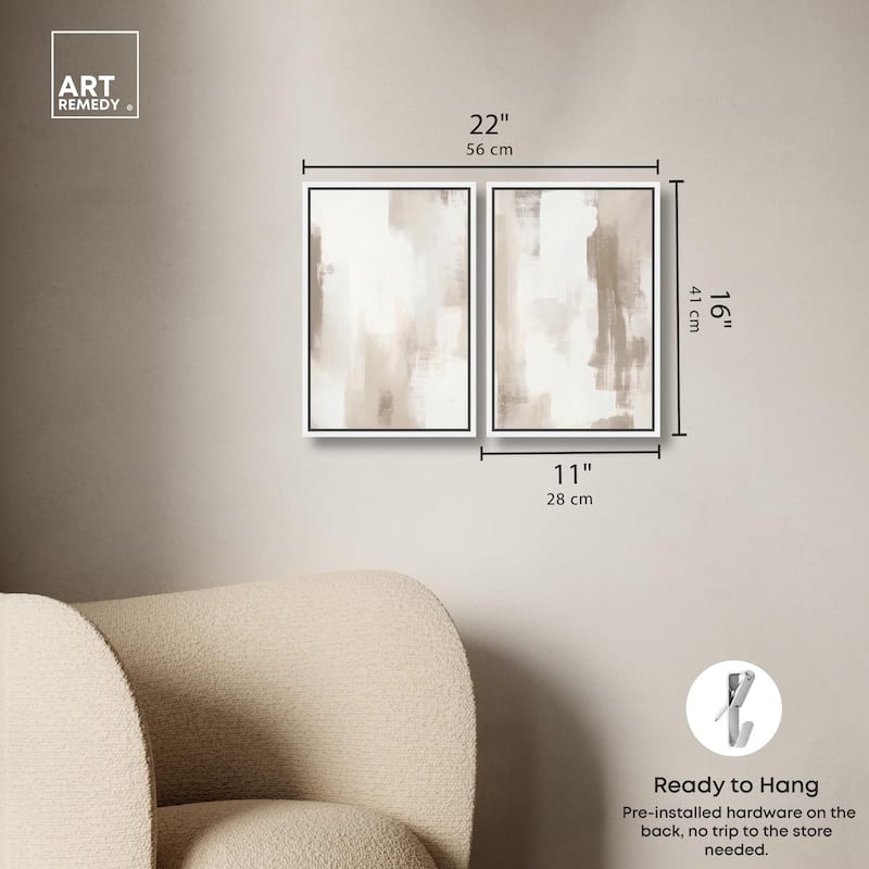 Winter Mist II Canvas Set of 2 by Art Remedy