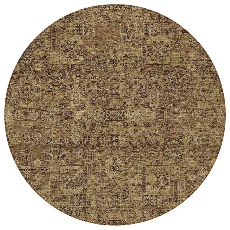 HomeRoots Floral Transitional Rectangle Outdoor Rug